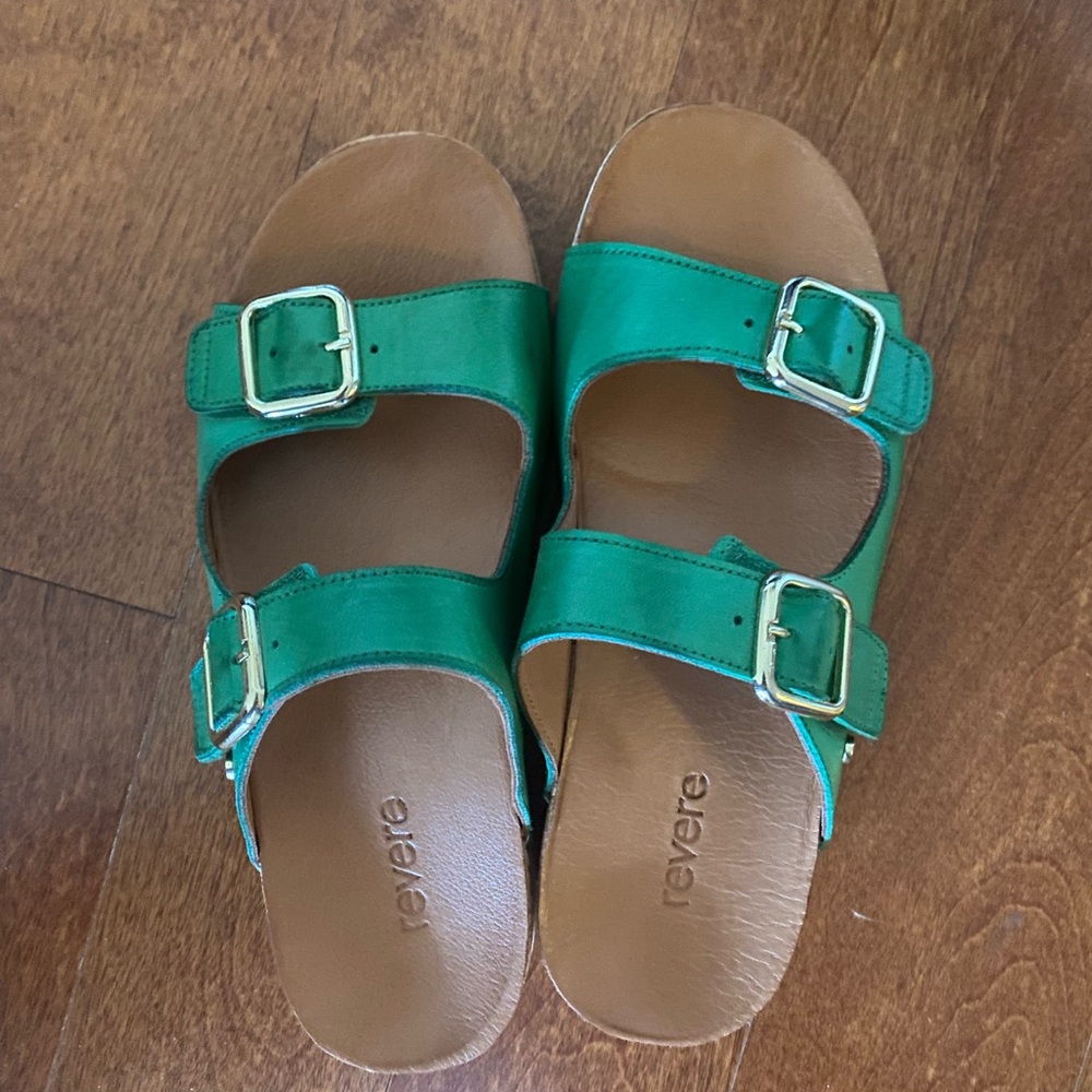 Brand new Revere Birkenstock style sandals size 39 straps are velcros closure